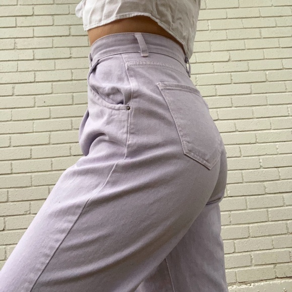 Nasty Gal Wide Leg Lavender Pants - Picture 3 of 4